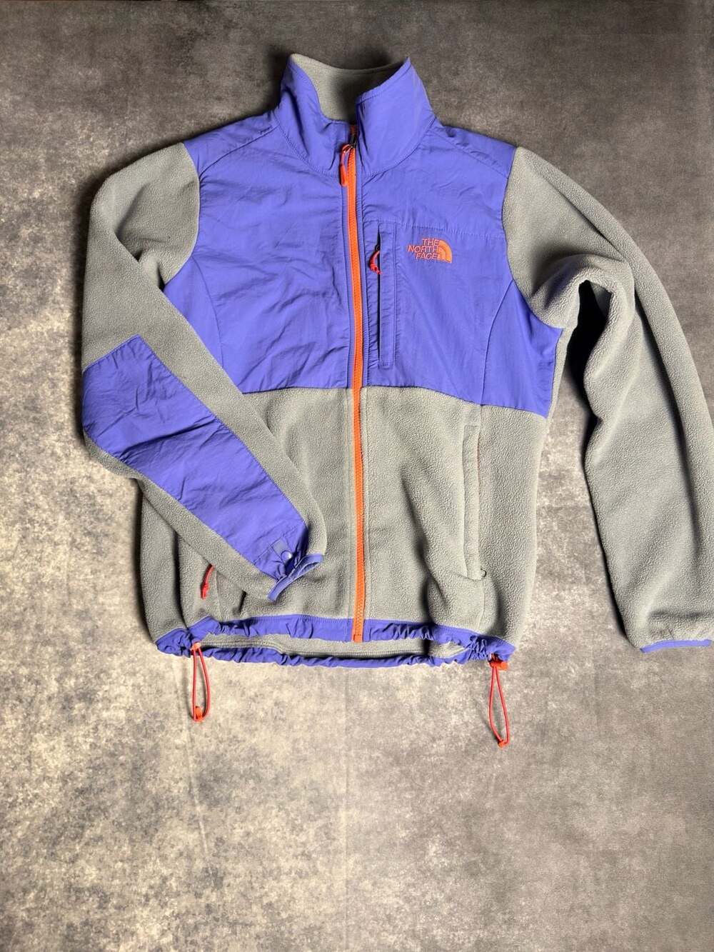 The North Face Denali Fleece Jacket Purple Gray Orange Full Zip